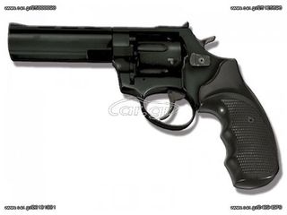 ZORAKI R1 4.5 REVOLVER SHINY BLACK PLATING 9mm πιστόλι αντίγραφο starter pistol-ισχυρού κρότου Σηματοδοσίας