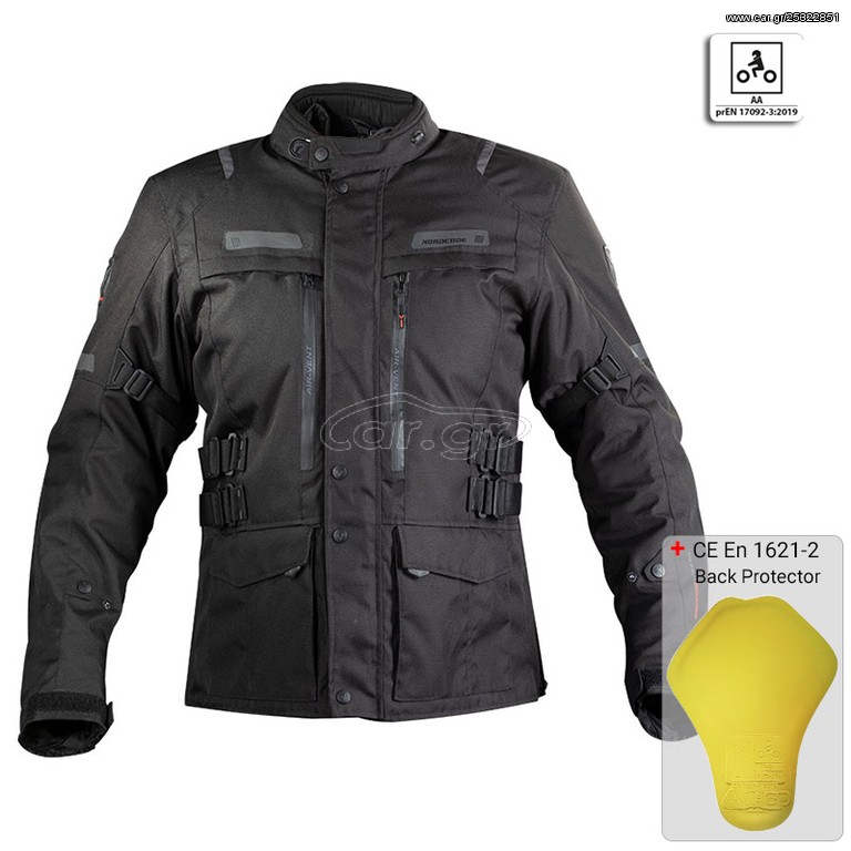 Μπουφάν Nordcode Rhyno oversize CE EN 17092 μαύρο