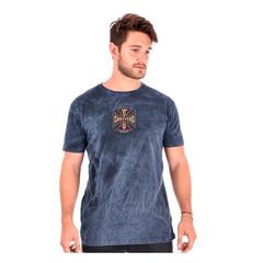 ΜΠΛΟΥΖΑ ΜΟΤΟΣΥΚΛΕΤΑΣ WCC Spark vintage T-shirt blue