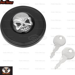 ΤΑΠΑ ΤΕΠΟΖΙΤΟΥ GAS CAP SCREW-IN LOCKING SKULL VENTED BLACK