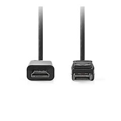 Καλώδιο εικόνας NEDIS DisplayPort αρσενικό - HDMI αρσενικό μήκους 2m μέγιστης ανάλυσης 1080p