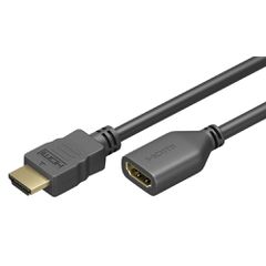 Καλώδιο GOOBAY προέκτασης HDMI 61313, Ethernet, 4K, 18Gbit/s, 5m, μαύρο