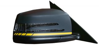 ΑΥΤΟΚΟΛΛΗΤΑ ΚΑΘΡΕΠΤΩΝ AMG LOOK ΓΙΑ MERCEDES-BENZ C-CLASS (W204)(ΚΙΤΡΙΝΟ ΜΑΤ)