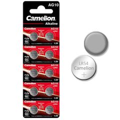 Μπαταρίες ρολογιών αλκαλικές CAMELION 1,5V σε συσκευασία 10 τεμαχίων LR1130-AG10-BP10