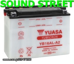 ΜΠΑΤΑΡΙΑ ΜΟΤΟ YUASA YB16AL-A2 16AH.....Sound☆Street.....