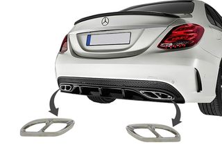 ΜΠΟΥΚΕΣ/ΑΠΟΛΗΞΕΙΣ ΕΞΑΤΜΙΣΗΣ AMG LOOK ΓΙΑ MERCEDES-BENZ C-CLASS (W205)