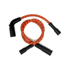 ΜΠΟΥΖΟΚΑΛΩΔΙA TAYLOR BRAIDED CLOTH WIRE SET ORANGE WITH BLACK TRACER