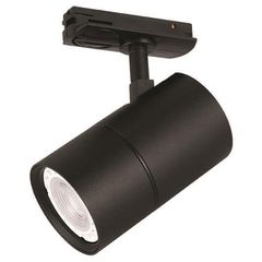 Φωτιστικό σποτ ράγας 2 καλωδίων με ντουί GU10 Φ60x100mm σε μαύρο χρώμα