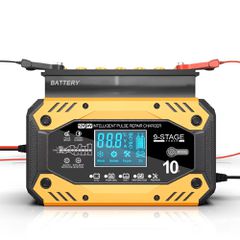 Πλήρως αυτόματος φορτιστής 10A μπαταρίας 12V/24V αυτοκινήτου/μοτοσυκλέτας/ φορτηγού και όλων των οχημάτων Κωδικός ST5002 ....SoundStreet....
