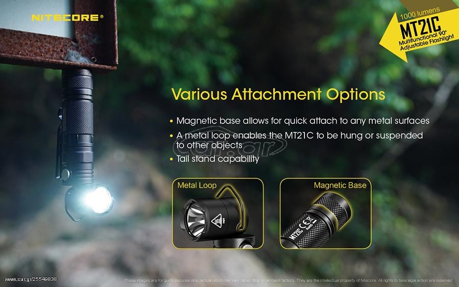 Nitecore Επαγγελματικός LED Φακός NITECORE MULTI TASK MT21C