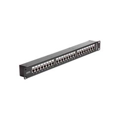 DELOCK patch panel για rack 43295, 19", 48x RJ45 ports σε μαύρο χρώμα