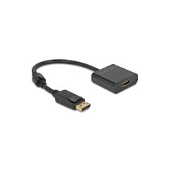 Αντάπτορας DELOCK DisplayPort σε HDMI 63585, 4K/30Hz, active, μαύρος
