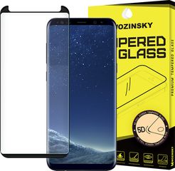 Wozinsky Tempered Glass 5D Full Glue Full Coveraged with Frame for Samsung Galaxy S8 Plus G955 black - case friendly