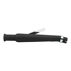 ΤΕΛΙΚΟ ΕΞΑΤΜΙΣΗΣ Universal Trumpet muffler, upswept left. 20.5" long. Black