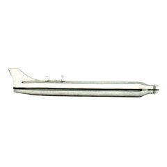 ΤΕΛΙΚΟ ΕΞΑΤΜΙΣΗΣ Paughco, smooth 3" Rocket Fishtail muffler. 31". L&R