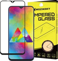 Wozinsky Tempered Glass Full Glue Full Coveraged with Frame Case Friendly for Samsung Galaxy M20 black