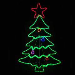 Διακοσμητικό CHRISTMAS TREE με 288 LED πολύχρωμα με λειτουργία FLASH IP65 & διάσταση 70x114cm