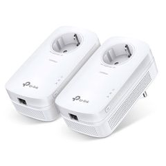 TP-LINK Passthrough Powerline Starter Kit TL-PA8010P AV1300 Ver: 3.0 διπλό για ενσύρματη σύνδεση με Passthrough πρίζα & θύρα Gigabit Ethernet