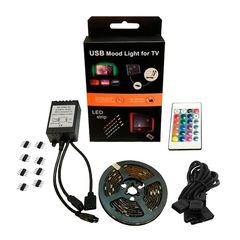 Πλήρες Κιτ Κρυφού Φωτισμού RGB με USB για Τηλεοράσεις και Τηλεχειριστήριο | LK-06006