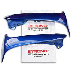 Ποδιές εξωτερικές ζευγάρι Honda Supra 100 μπλε Strong