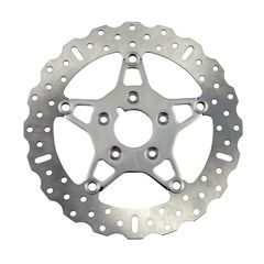 ΕΜΠΡΟΣΘΙΟΣ ΔΙΣΚΟΣ ΦΡΕΝΟΥ EBC POLISHED STAINLESS CONTOUR FLOATING ROTOR - UP TO 1999 H-D MODELS -