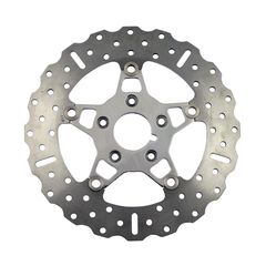 ΕΜΠΡΟΣΘΙΟΣ ΔΙΣΚΟΣ ΦΡΕΝΟΥ EBC POLISHED STAINLESS CONTOUR FLOATING ROTOR - UP TO 1999 H-D MODELS -