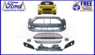 Ford Fiesta 2013-2017 MK7.5 Front Bumper Complete Kit New Aftermarket Auto Parts FREE Shipping