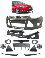 Ford Focus MK3 2011-2014 Front Bumper Complete Kit New Aftermarket Auto Parts FREE Shipping-thumb-13