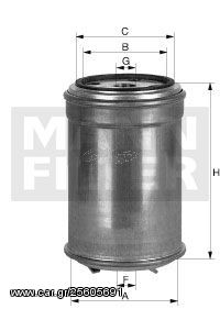 MANN WK 842/1 FUELL FILTER DEUTZ FEND IHC HANOMAG CASE MASSEY FERGUSON OPEL TOYOTA FIAT FORD  ΥΨΟΣ 125mm  ΕΞΩΤΕΡΙΚΗ ΔΙΑΜΕΤΡΟΣ 76mm ΕΣΩΤΕΡΙΚΗ ΔΙΑΜΕΤΡΟΣ 62,7mm,ΣΠΕΙΡΩΜΑ Μ16Χ1,5 