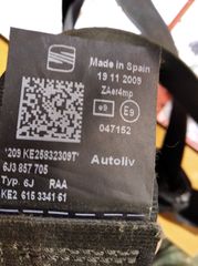 Ζώνη οδηγού.6J3 857 705.6J3 857 706.TΡΙΘΥΡΟ....