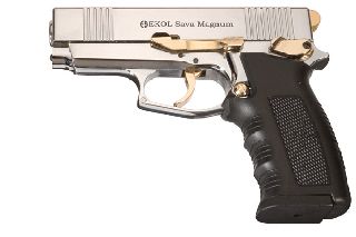 EKOL SAVA MAGNUM SHINY GOLD 9mm Πιστόλι αντίγραφο starter pistol-ισχυρού κρότου Σηματοδοσίας