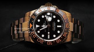 GMT-Master II 18k Rose Gold Oyster Ceramic Bezel 40mm Clone