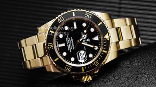 Submariner Gold Black Dial Ceramic Bezel 40mm