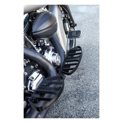 ΠΑΝΤΟΦΛΕΣ  BURLY MX PASSENGER FLOORBOARDS BLACK-86-17 FL Softail/12-16 Dyna FLD Switchback/83-19 Touring, Trikes-