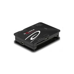 DELOCK card reader 91007 για Micro SD/SD/CF/MS/xD/M2, μαύρο