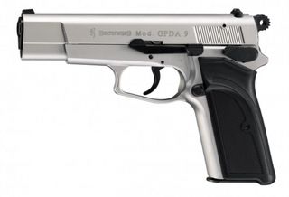 Browning GPDA 9 Nickel 9mm Πιστόλι αντίγραφο ισχυρού κρότου Σηματοδοσίας με ΔΩΡΟ 1 κουτί αβολίδωτα Σηματοδοσίας (50 τμχ) ΒΛΕΠΕ ΣΗΜΑΝΤΙΚΗ ΠΡΟΕΙΔΟΠΟΙΗΣΗ ΑΣΦΑΛΕΙΑΣ ΠΕΛΑΤΩΝ