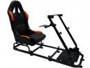 Game Seat for PC and game consoles imitation leather black/orange  Κονσολα με καθισμα μαζι με βαση τιμονιερα www eautoshop gr