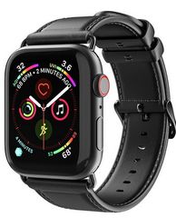 Λουρακι Δερματινο Dux Ducis Για Apple Watch 42/44mm Μαυρο (Series 1, 2, 3 & 4)