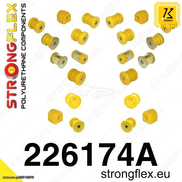 AUDI S3 06- ΣΥΝΕΜΠΛΟΚ ΠΟΛΥΟΥΡΕΘΑΝΗΣ 226174A: FULL SUSPENSION BUSH KIT SPORT KB STORE