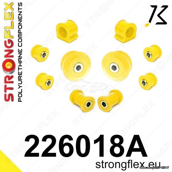 SEAT LEON  ΣΥΝΕΜΠΛΟΚ ΠΟΛΥΟΥΡΕΘΑΝΗΣ 226018A: FRONT SUSPENSION BUSH KIT SPORT KB STORE