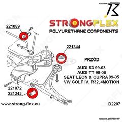 STRONGFLEX ΣΙΝΕΜΠΛΟΚ ΠΟΛΥΟΥΡΕΘΑΝΗΣ AUDI S3/20VT ΣΕΤ ΨΑΛΙΔΙΟΥ-ΑΝΤΙΣΤΡΕΠΤΙΚΗΣ 226086A-thumb-4
