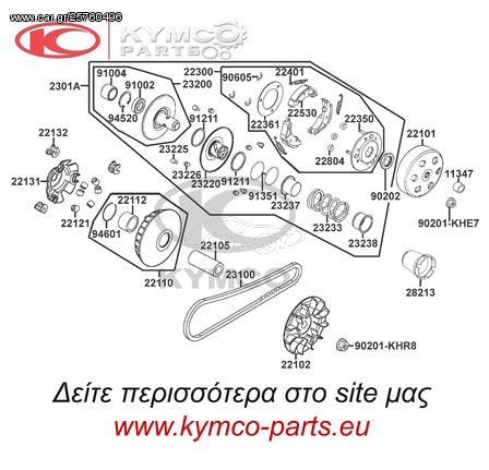 ΓΝΗΣΙΑ ΔΑΚΤΥΛΙΔΙΑ ΒΑΡ.(SΕΤ/6) KXR250/MXU250/MXU 250R/MAXXER 300/MXU300/R