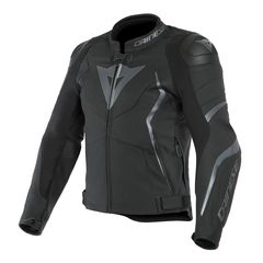 ΜΠΟΥΦΑΝ ΔΕΡΜΑΤΙΝΟ AVRO 4  LEATHER JACKET BLACK-MATT/ANTHRACITE 1533810 | DAINESE