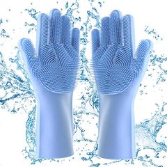 Γάντια - Σφουγγάρι Magic Hands Πιάτων Κουζίνας Σιλικόνης - Πολυχρηστικά Γάντια Καθαρισμού Επιφανειών, Κατοικίδιου, Αυτοκινήτου & Επιφανειών