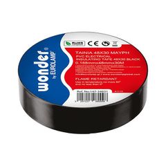 Ταινία μονωτική 48x20mm σε μαύρο χρώμα PVC αυτοσβενόμενη