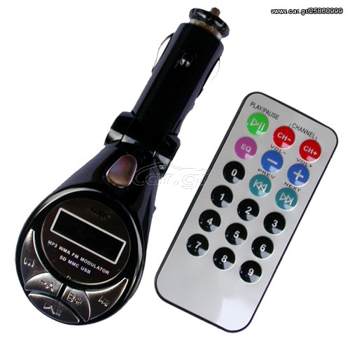 FM Transmitter/MP3 Player με θύρες SD-USB+Remote