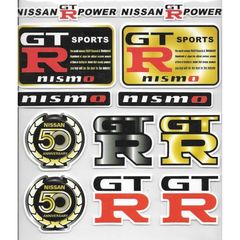 Αυτοκόλλητα Αυτοκινήτου Set 12 τμχ. Nissan GTR