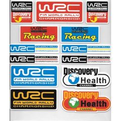 Αυτοκόλλητα Αυτοκινήτου Set 13 τμχ. WRC