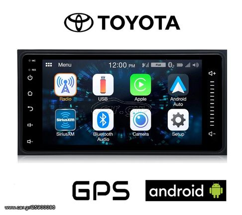 ANDROID ΟΘΟΝΗ ΓΙΑ TOYOTA  7' ΙNΤΣΩΝ ΟΘΟΝΗ. ANDROID 11' MIRROR LINK WIFI GPS BLUETOOTH YOUTUBE PLAY STORE MP3 USB RADIO VIDEO