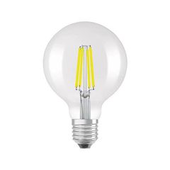 Λάμπα LED E27 G95 filament clear 4W με θερμό χρώμα φωτός 3000k 840lm γωνία δέσμης 360°